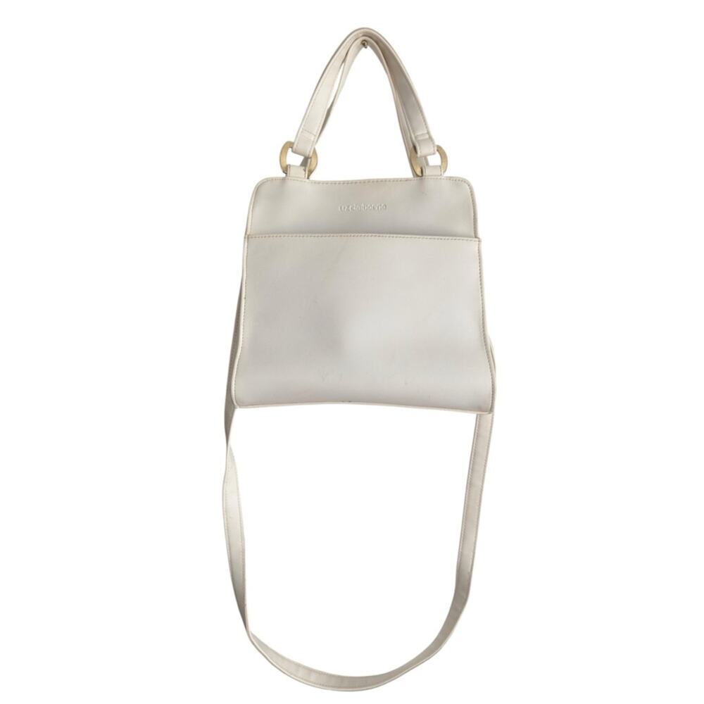 Liz Claiborne Cream Shoulder Bag Minimalist 90s Purse Neutral Capsule Wardrobe